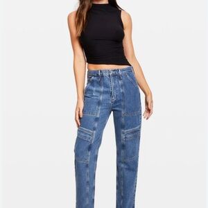 Agolde Blue Straight Leg Jeans Timeless Fit
